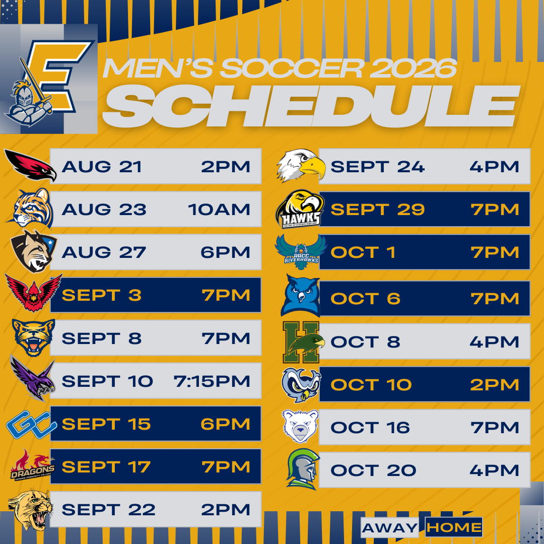 CCBC Essex Men&rsquo;s Soccer Announces 2026 Schedule